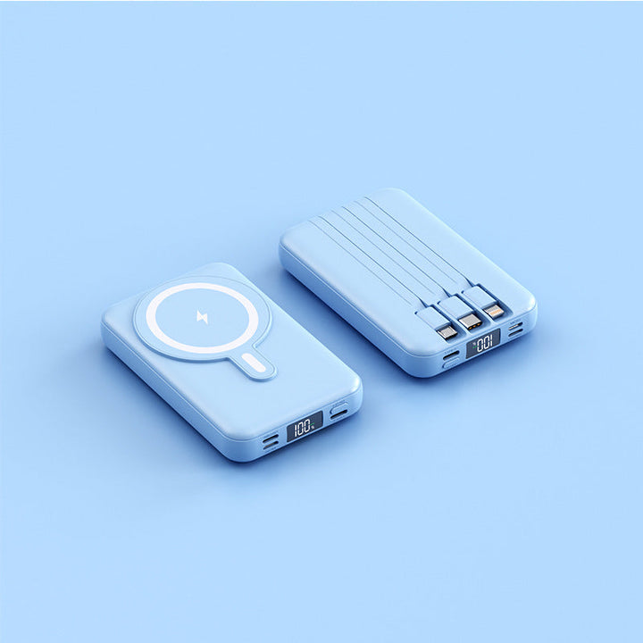 Portable power bank with wireless charging function and digital display Kalsten