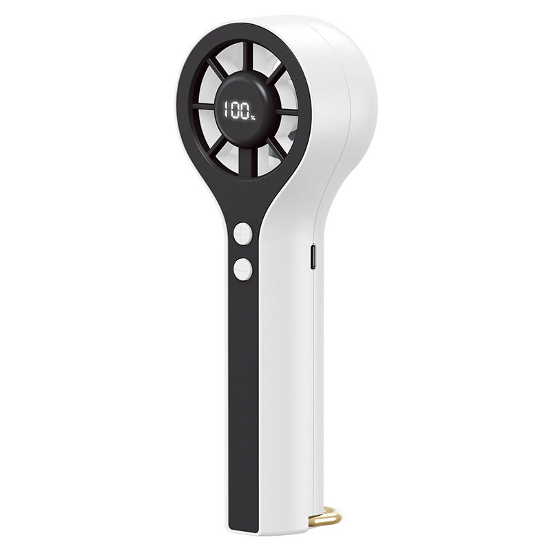 Unisex Portable Hand Fan with LCD Display and Ergonomic Design Kalsten