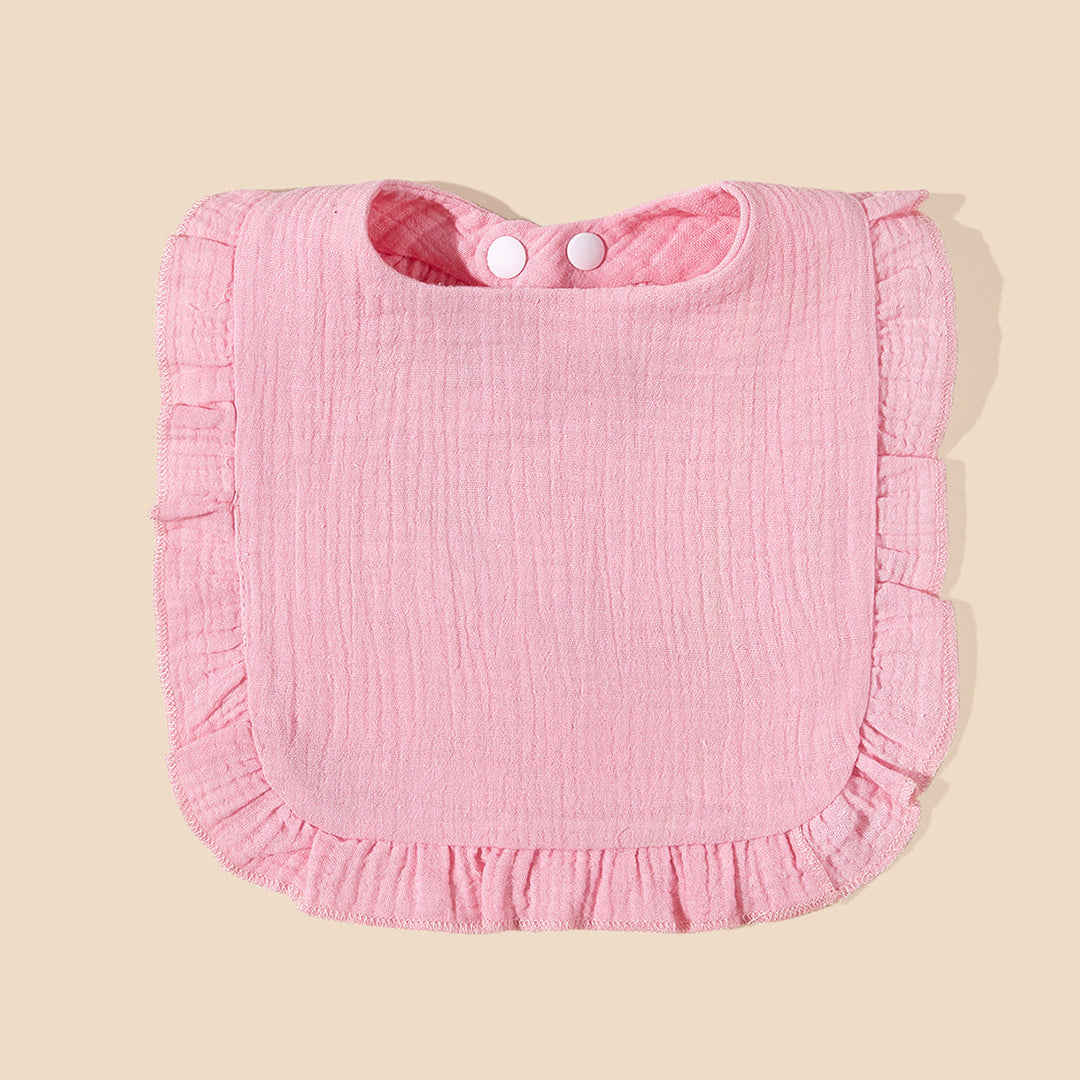 Soft Ruffled Muslin Baby Bib kalsten