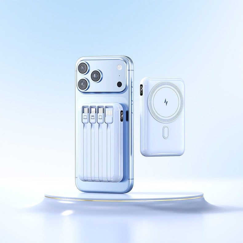 Power bank with integrated charging cable and stylish design Kalsten