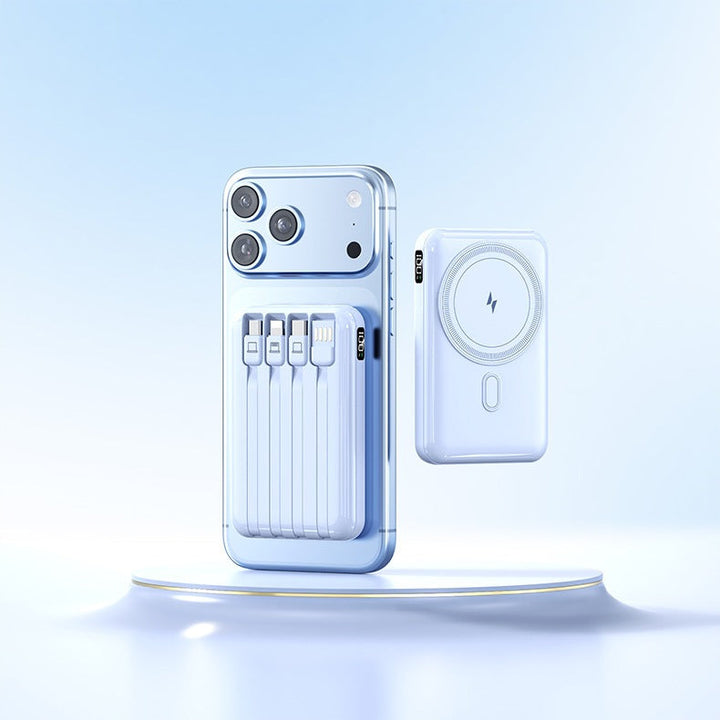Power bank with integrated charging cable and stylish design Kalsten
