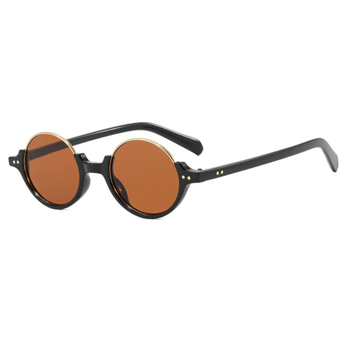 Women's round sunglasses with elegant plastic frame Kalsten
