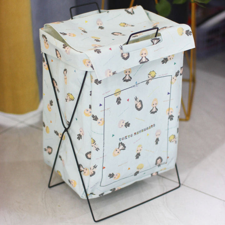 Decorative laundry basket with inspiring quotes Kalsten