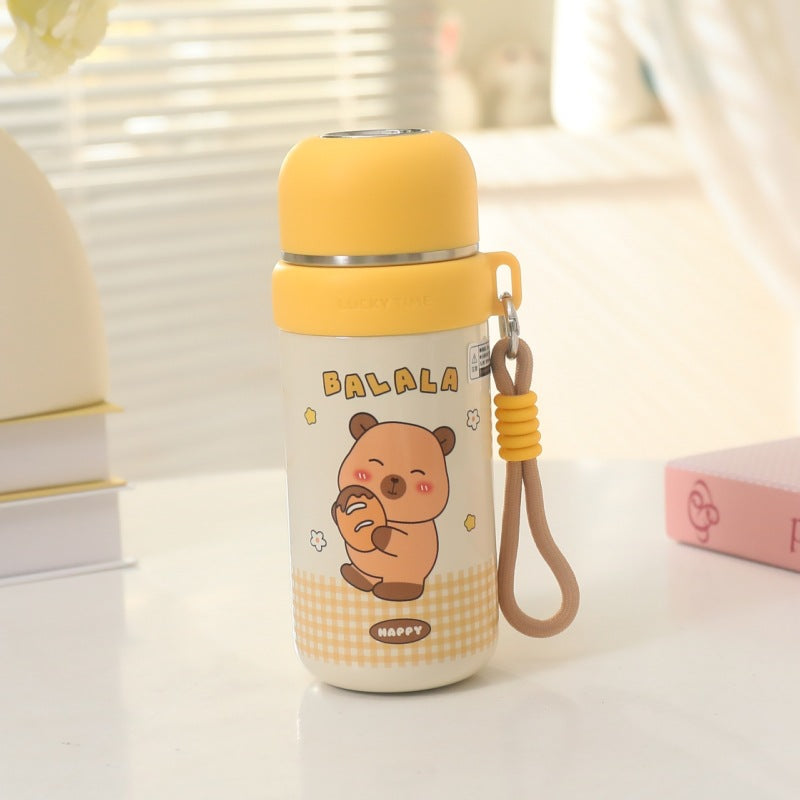 Insulated stainless steel drinking bottle with animal-friendly design Kalsten