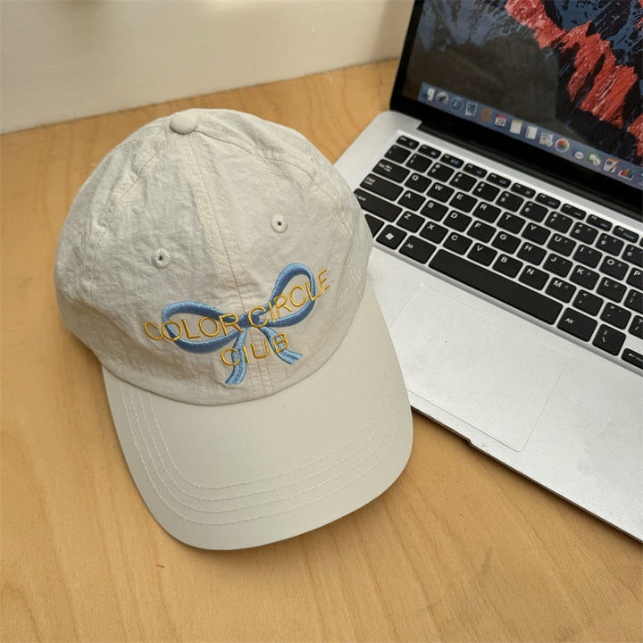 Women's Embroidered Bow-Detail Baseball Cap Kalsten