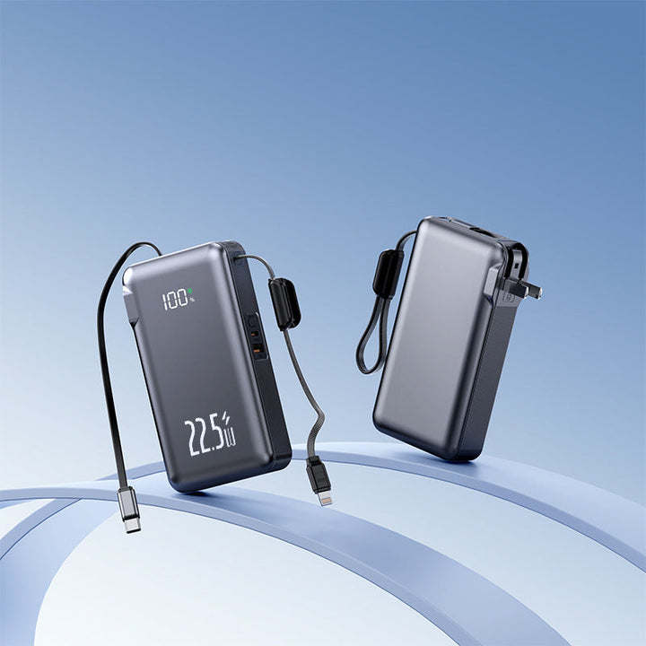 Portable power bank with integrated LCD display and fast charging function Kalsten