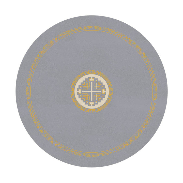 Round Elegant Office Floor Mat Kalsten
