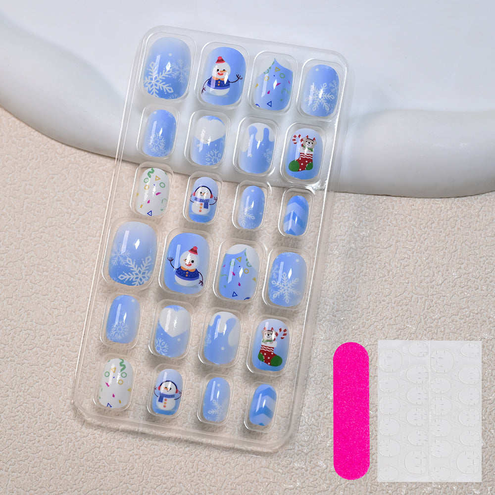 Themed Summer Beach Nail Art Press-On Nails Kalsten