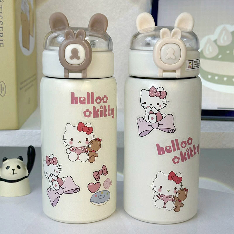 Women's insulated drinking bottle with secure flip lid and cute design Kalsten