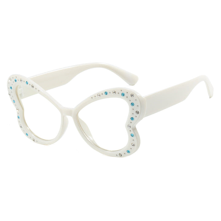 Women's playful heart-shaped sunglasses with glitter accents Kalsten