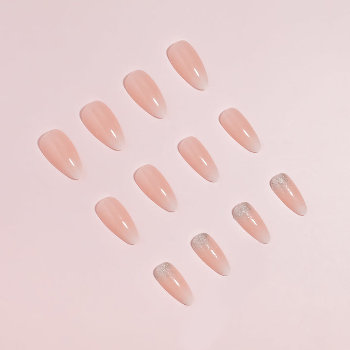 Premium Glossy Almond-Shaped Press-On Nail Tips Set Kalsten