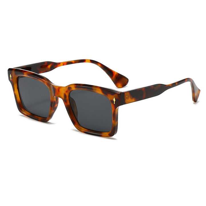 Ladies Rectangular Sunglasses in Elegant Tortoiseshell Design Kalsten
