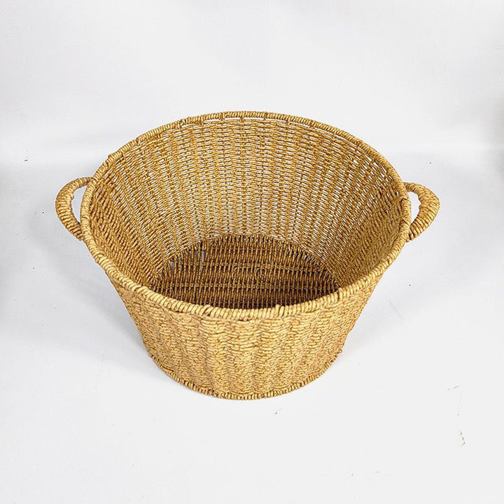 Women’s rattan basket with lid and trendy handles Kalsten