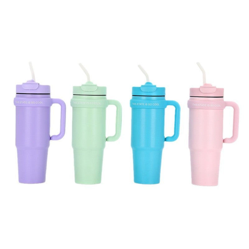 Unisex drinking cup with integrated straw Kalsten