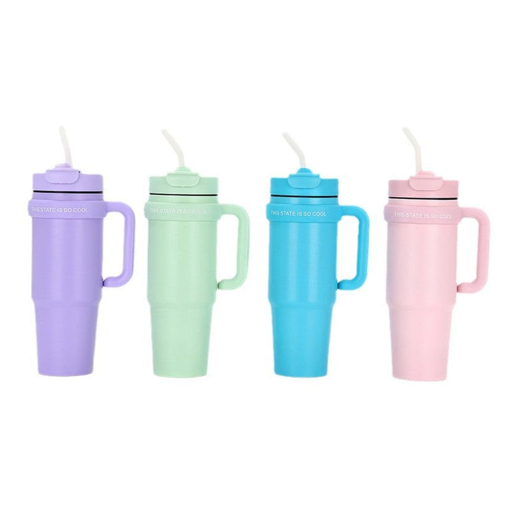 Unisex drinking cup with integrated straw Kalsten