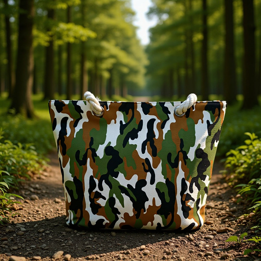 Camouflage Bags Made Of Sturdy Cotton Fabric Kalsten