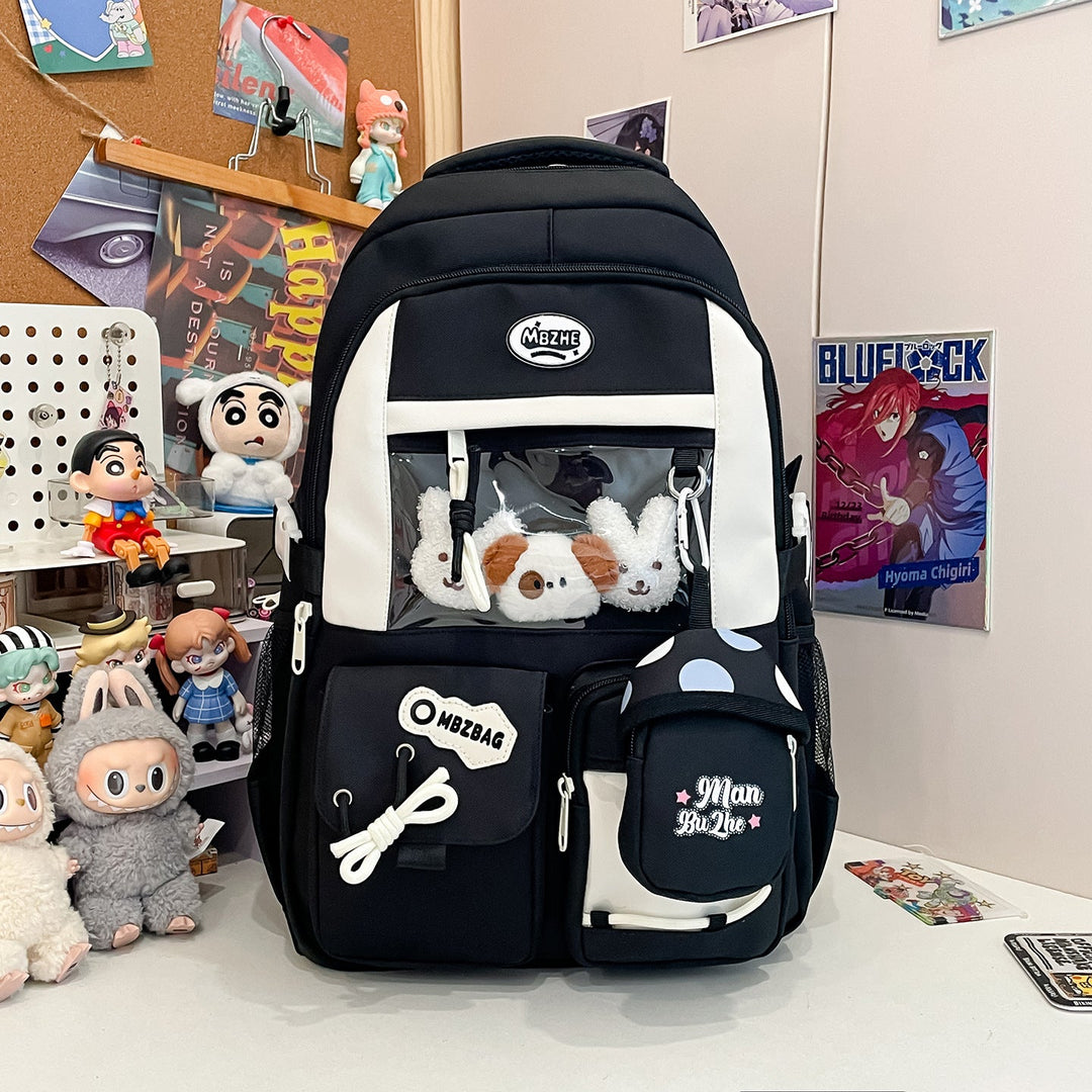 Multi-Pocket Casual School Backpack