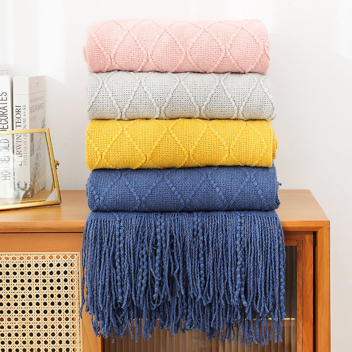 Ladies cozy knit blanket Kalsten