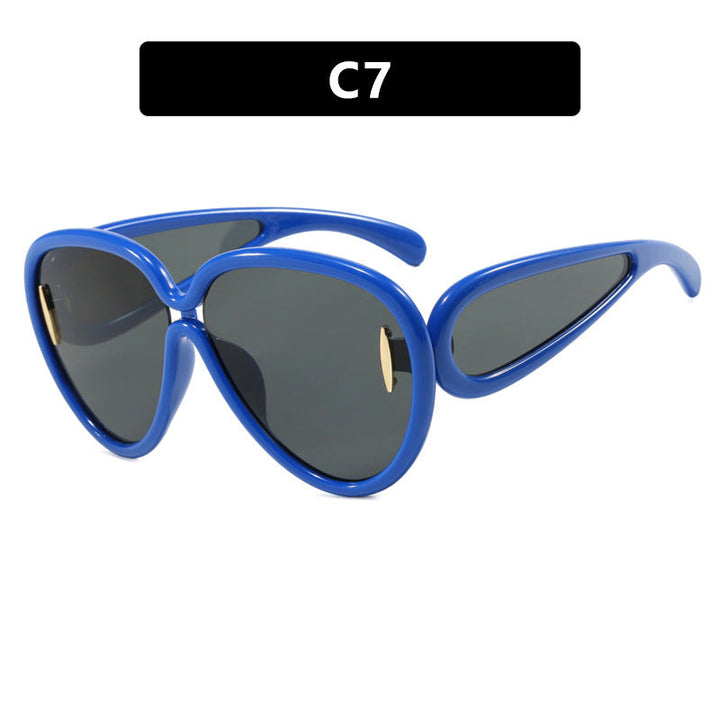 Women extravagant sunglasses in creative design Kalsten