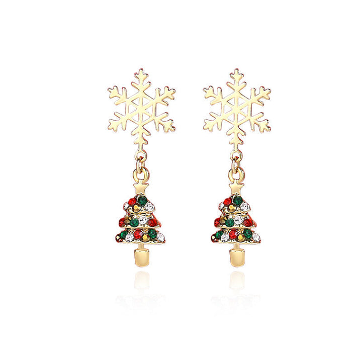 Asymmetric Christmas Earrings