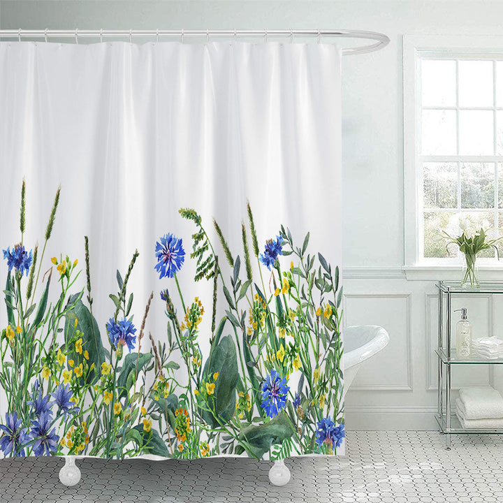 Botanical Illustration Shower Curtain Kalsten