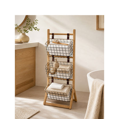 Multifunctional Wire Basket Stand Acalora