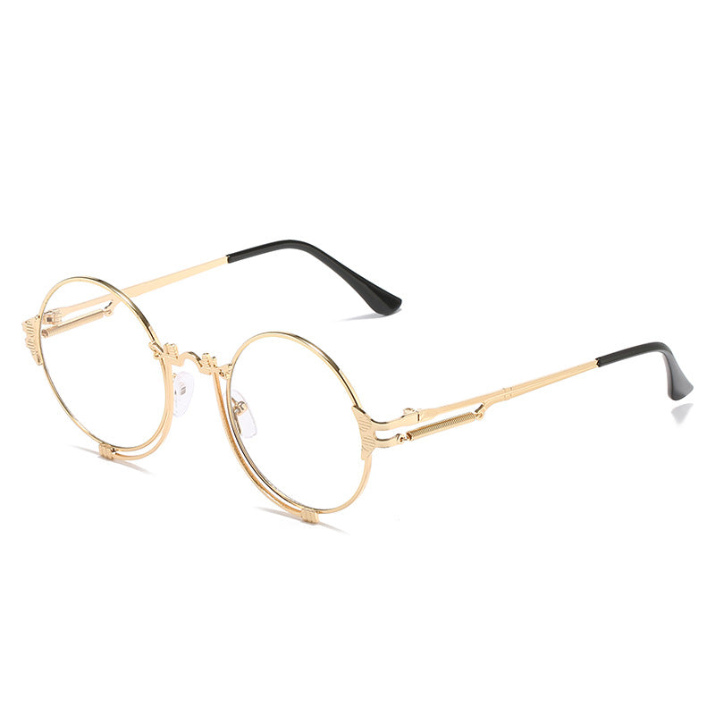 Women's stylish round metal sunglasses with artistic designs Kalsten