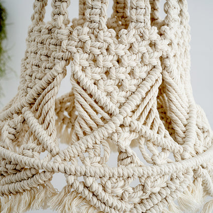 Macrame Hanging Light Fixture Acalora