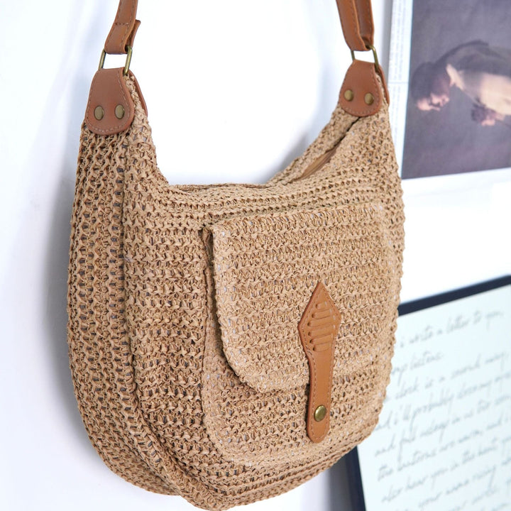 Shoulder bag with leather accents Kalsten