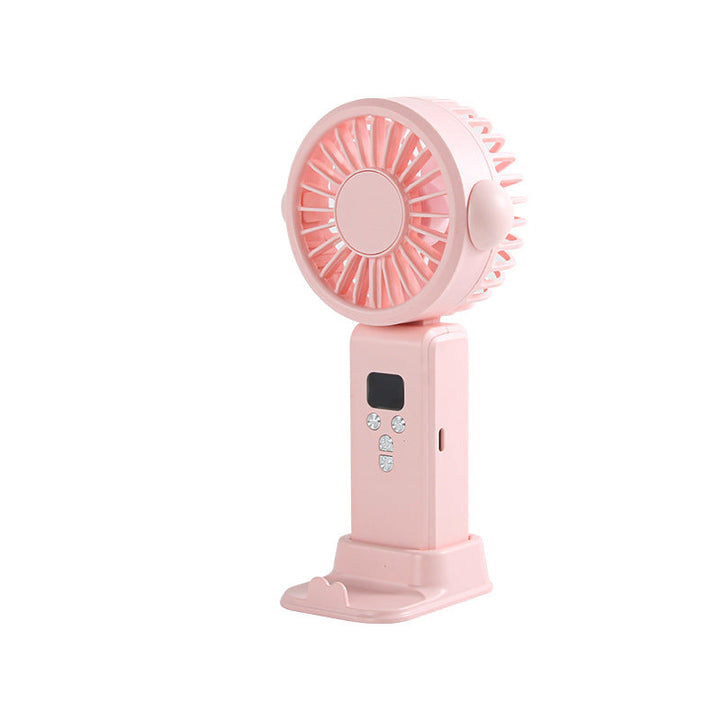 Ladies portable table fan with LED backlighting Kalsten