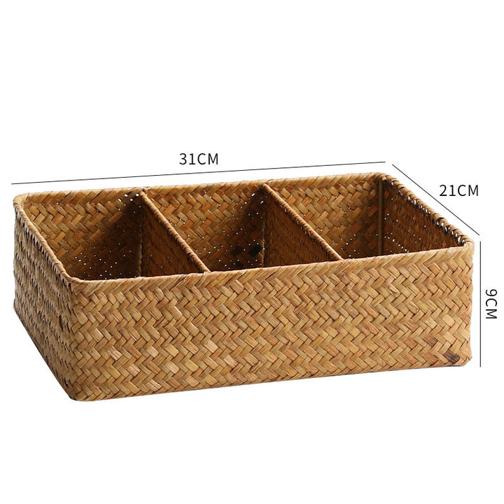 Unisex Practical Storage Basket with Three Compartments Kalsten