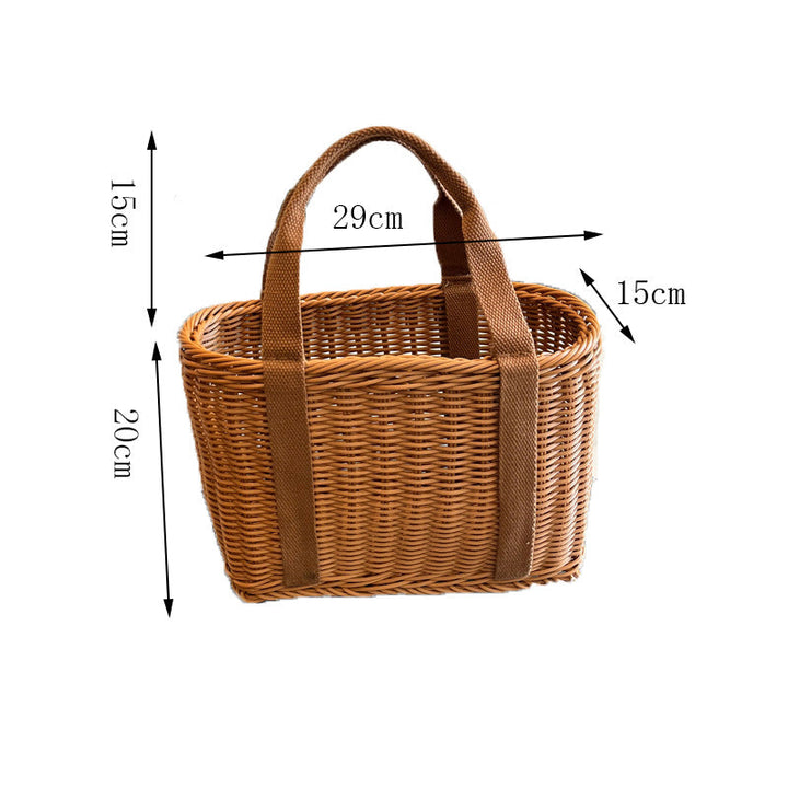 Women Handmade Storage Basket Made of Natural Material Kalsten