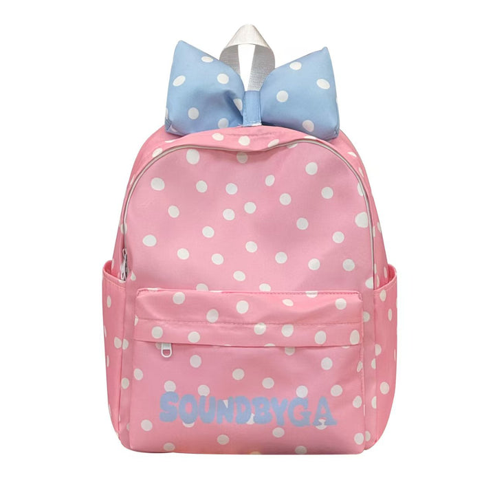 Girls Polka Dot Bow-Detail Backpack Kalsten