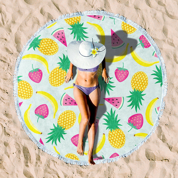 Rundstrand towel with unique sunset design Kalsten
