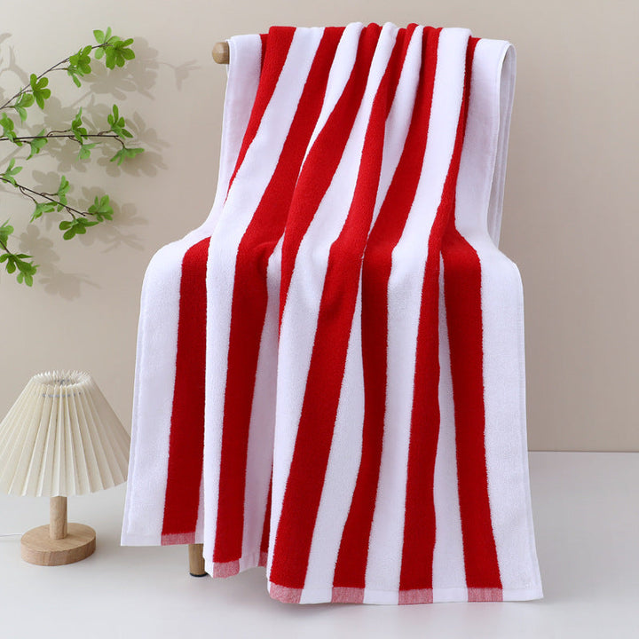 High-quality terry bath towel with intense stripe pattern Kalsten