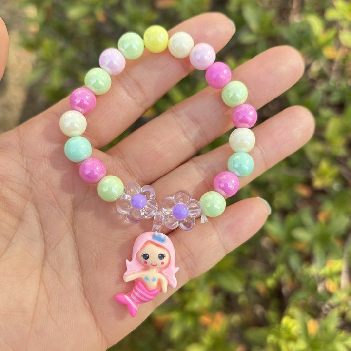 Colorful bracelet with flower charms Kalsten