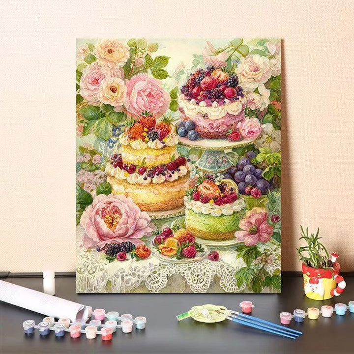 DIY Dessert-Themed Paint by Numbers Art Kit Kalsten