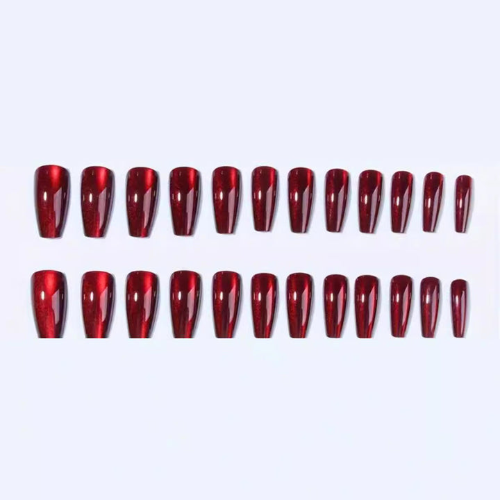 High-Gloss Almond-Shaped Press-On Nail Set Kalsten