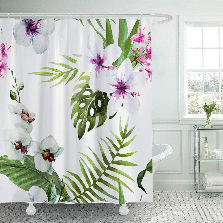 Botanical Illustration Shower Curtain Kalsten