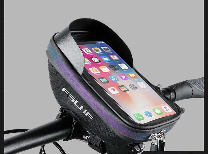 hard shell waterproof handlebar phone bag with touchscreen mount Kalsten