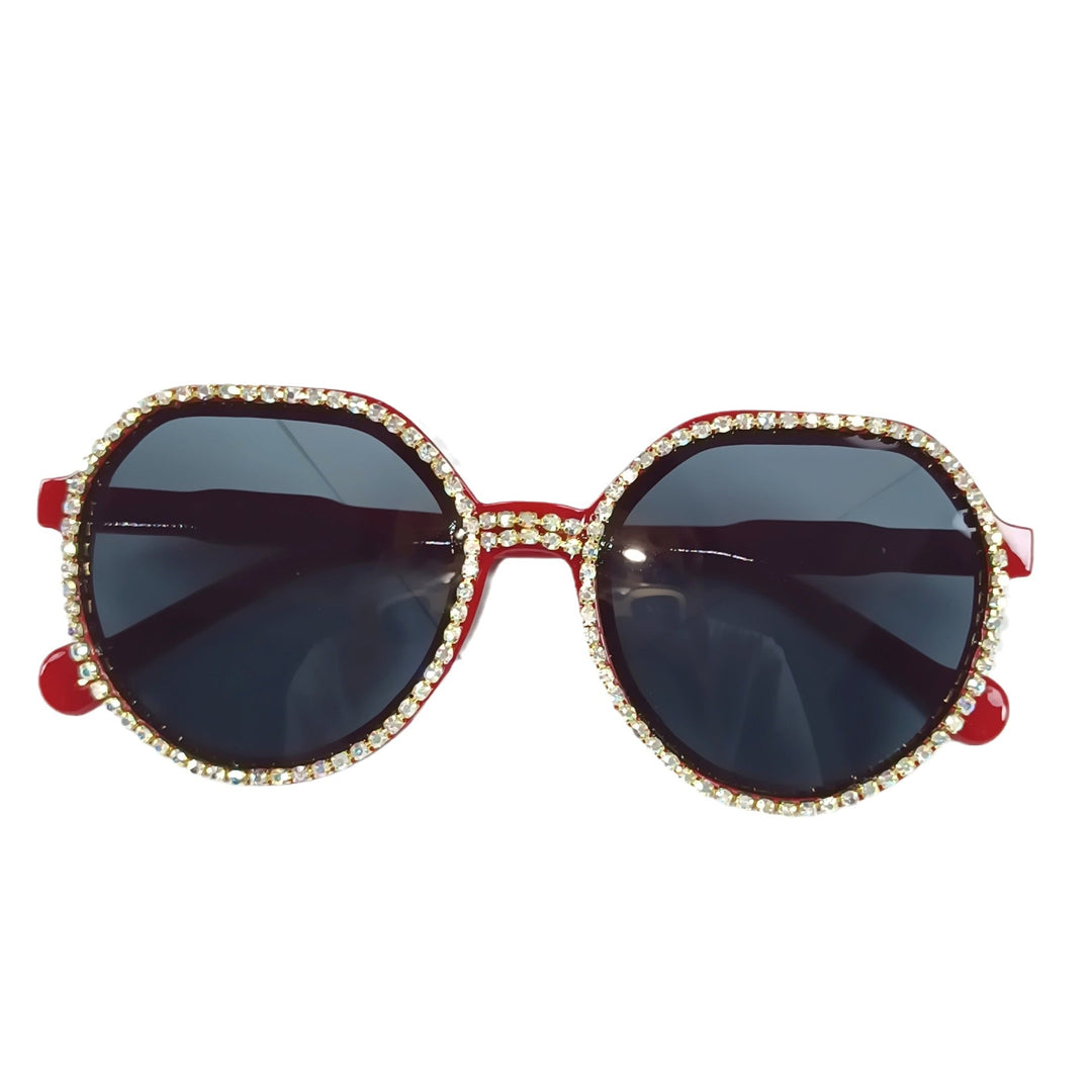Women Glittering Oversized Sunglasses Kalsten