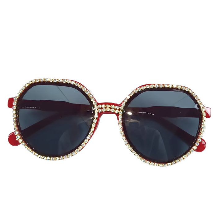 Women Glittering Oversized Sunglasses Kalsten