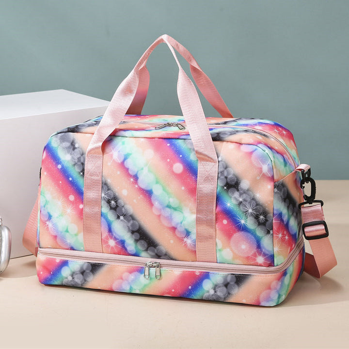 Leisure travel bag with colorful design and multiple compartments Kalsten