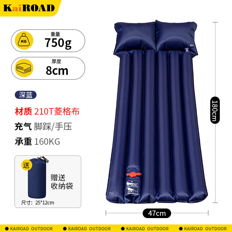 Air mattress with integrated pillow Kalsten