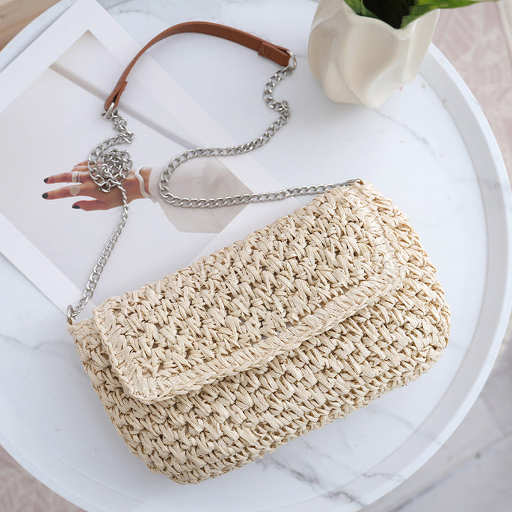 Handmade shoulder bag with metallic accents Kalsten