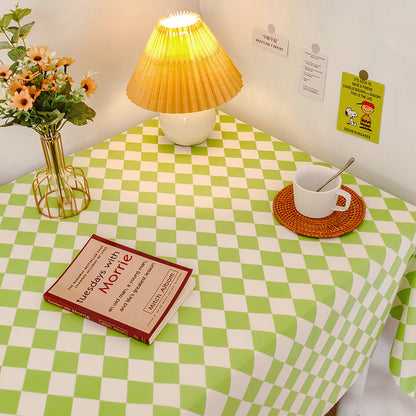 Checkered Pattern Dining Table Cloth