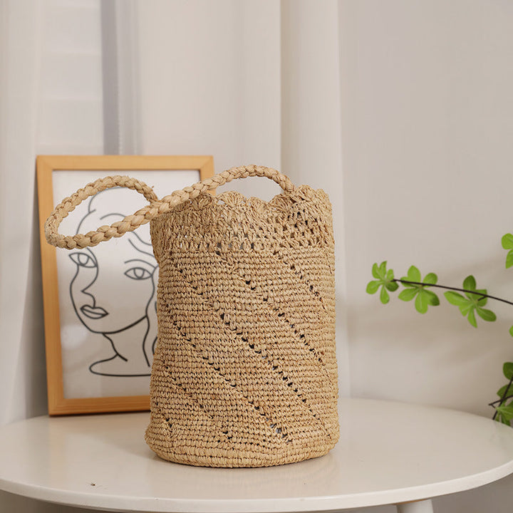 Handmade Woven Basket Bag Kalsten