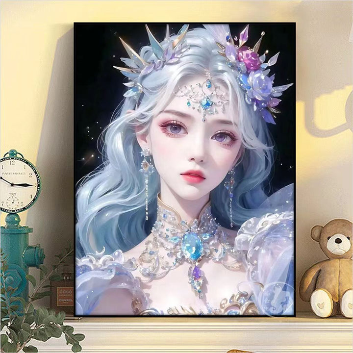 Fantasy Character Portrait Canvas Art Print Kalsten