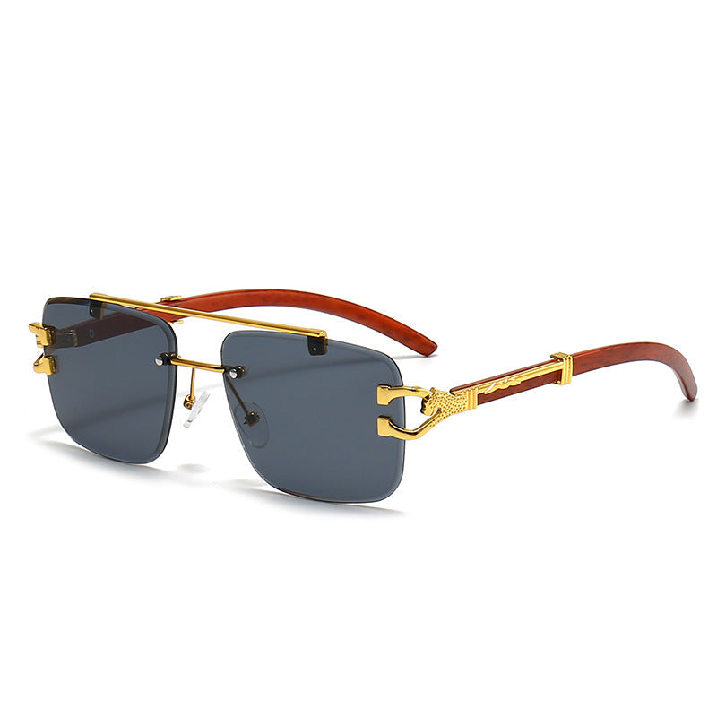 Women's fashionable glasses with stylish wooden frame Kalsten