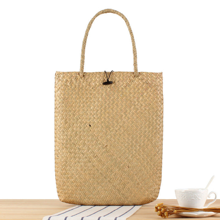 Shopping bag made of woven natural material Kalsten